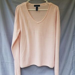 KAREN SCOTT-Luxury Soft sweater with pearl detail
